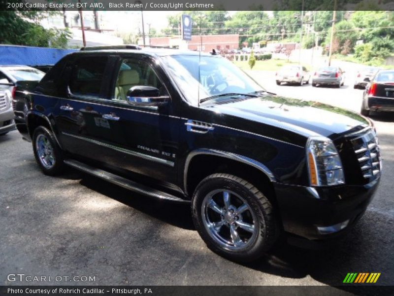 Black Raven / Cocoa/Light Cashmere 2008 Cadillac Escalade EXT AWD