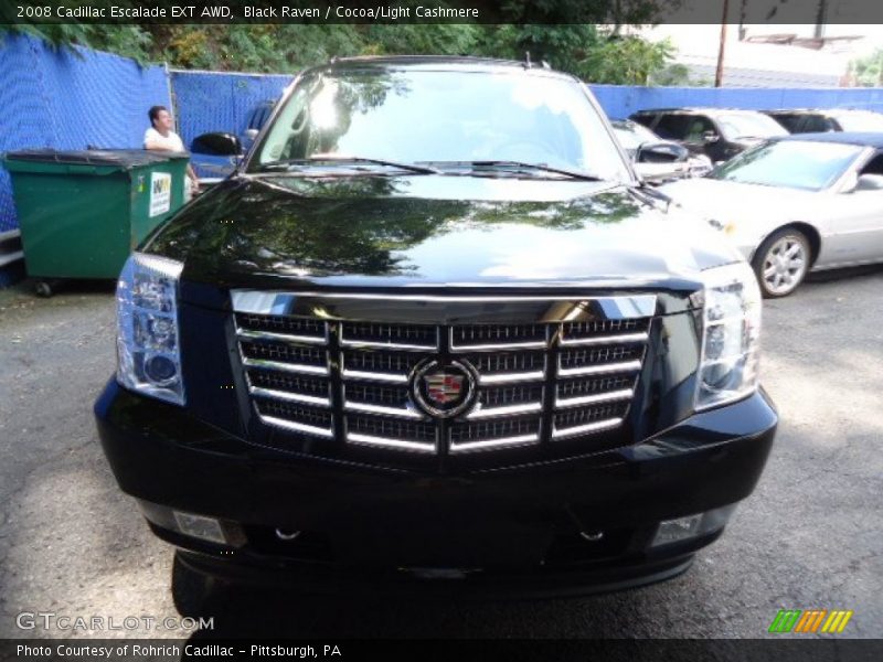 Black Raven / Cocoa/Light Cashmere 2008 Cadillac Escalade EXT AWD