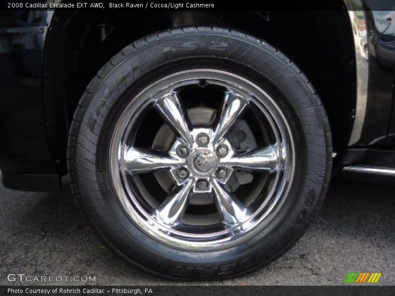 Black Raven / Cocoa/Light Cashmere 2008 Cadillac Escalade EXT AWD