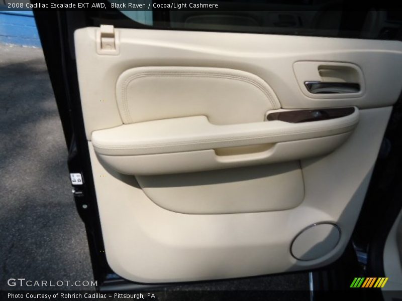Black Raven / Cocoa/Light Cashmere 2008 Cadillac Escalade EXT AWD