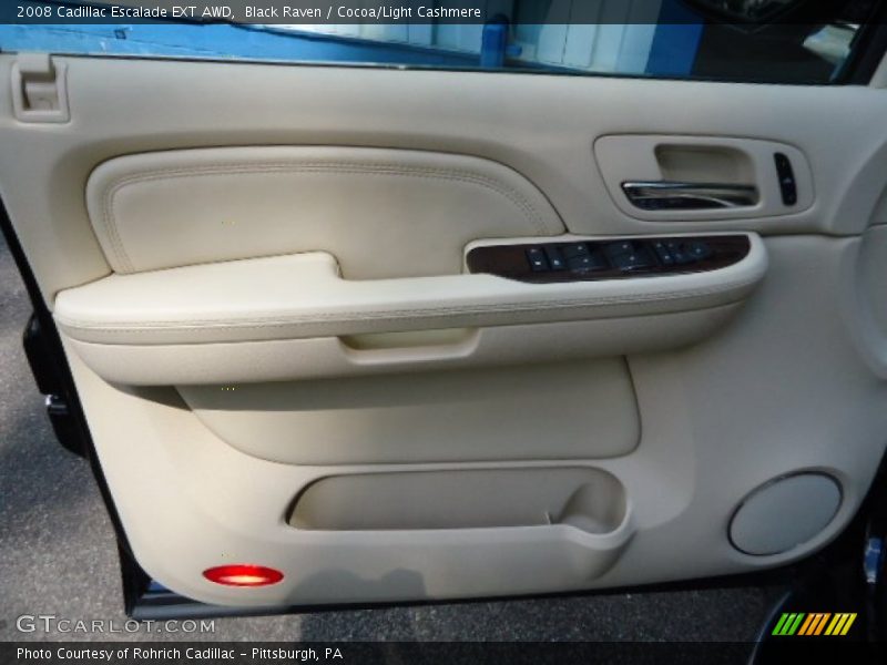 Black Raven / Cocoa/Light Cashmere 2008 Cadillac Escalade EXT AWD