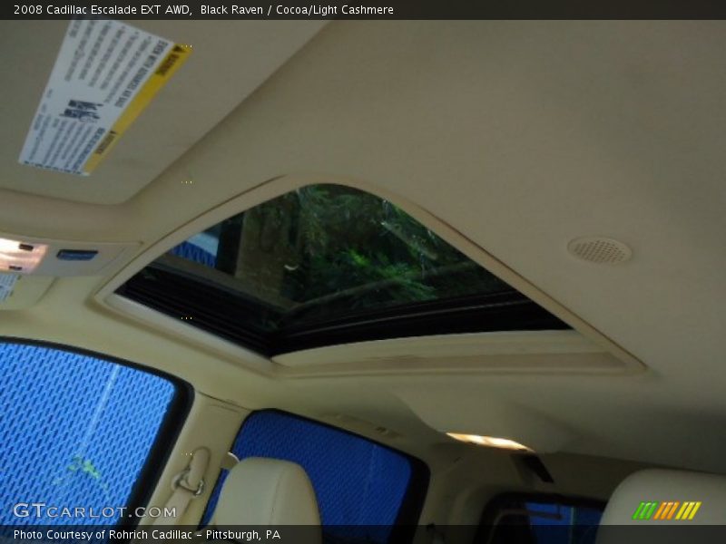 Black Raven / Cocoa/Light Cashmere 2008 Cadillac Escalade EXT AWD