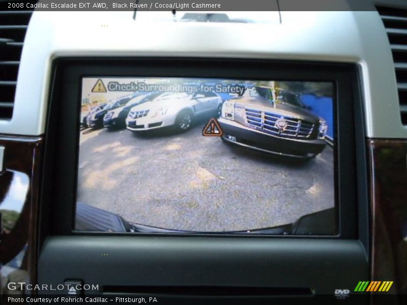 Black Raven / Cocoa/Light Cashmere 2008 Cadillac Escalade EXT AWD