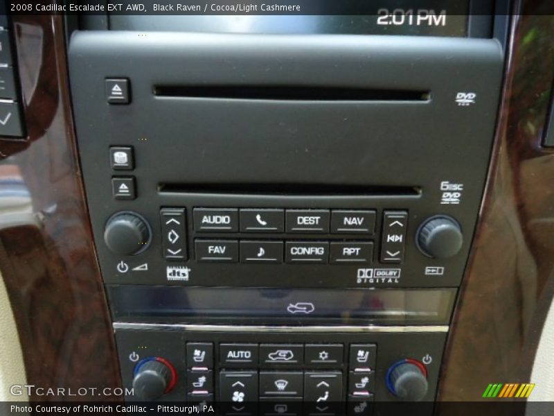 Black Raven / Cocoa/Light Cashmere 2008 Cadillac Escalade EXT AWD