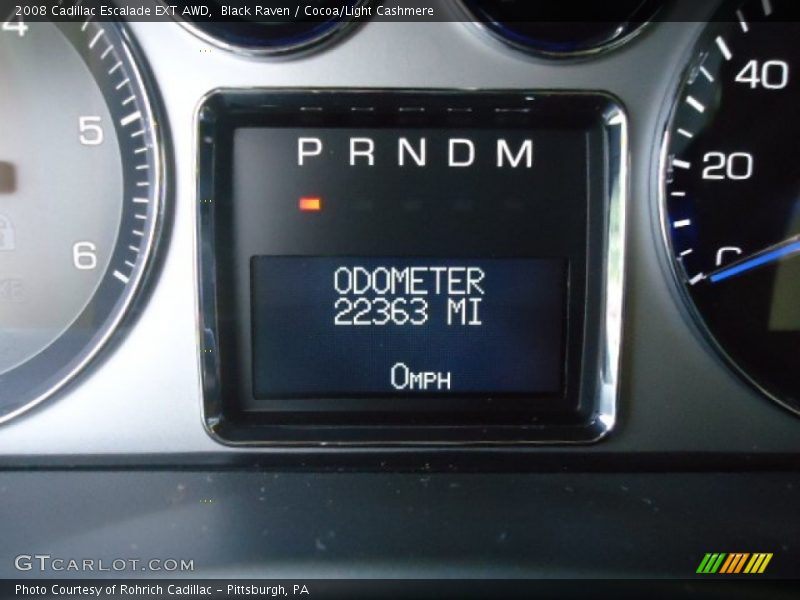 Black Raven / Cocoa/Light Cashmere 2008 Cadillac Escalade EXT AWD