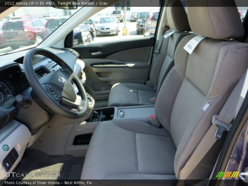 Twilight Blue Metallic / Gray 2012 Honda CR-V EX 4WD