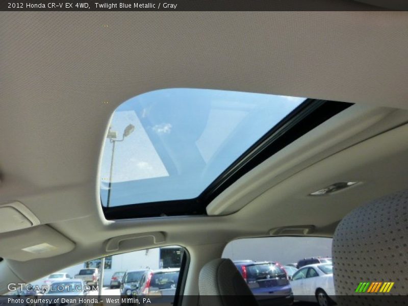 Twilight Blue Metallic / Gray 2012 Honda CR-V EX 4WD