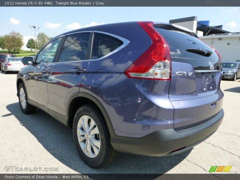 Twilight Blue Metallic / Gray 2012 Honda CR-V EX 4WD