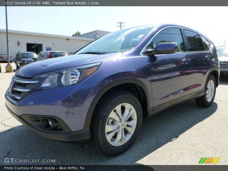 Twilight Blue Metallic / Gray 2012 Honda CR-V EX 4WD