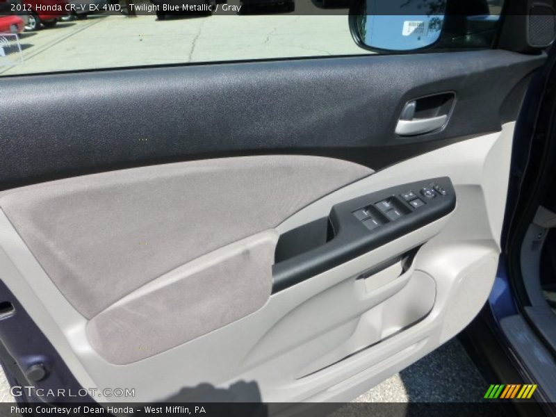 Twilight Blue Metallic / Gray 2012 Honda CR-V EX 4WD