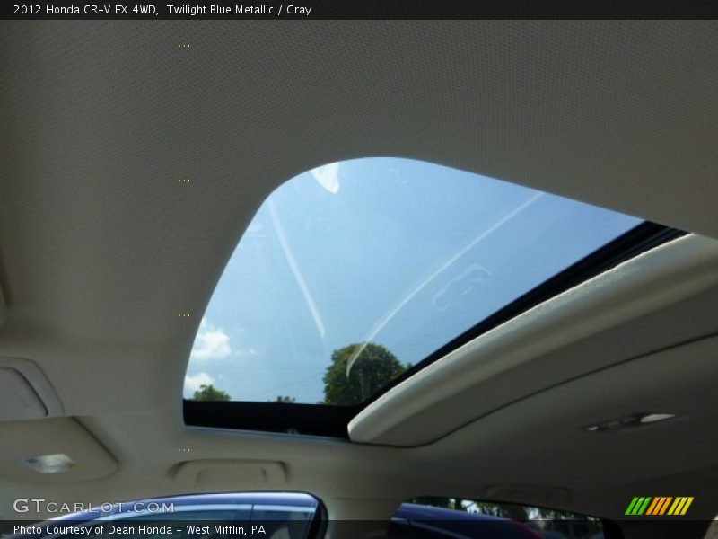 Twilight Blue Metallic / Gray 2012 Honda CR-V EX 4WD