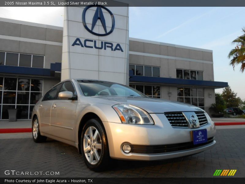 Liquid Silver Metallic / Black 2005 Nissan Maxima 3.5 SL