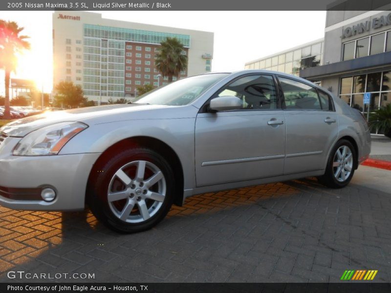 Liquid Silver Metallic / Black 2005 Nissan Maxima 3.5 SL
