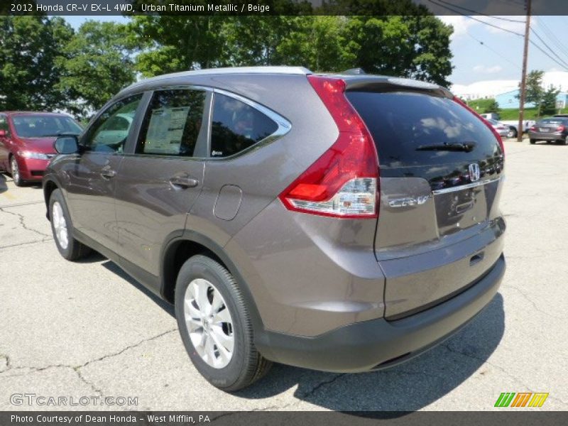 Urban Titanium Metallic / Beige 2012 Honda CR-V EX-L 4WD