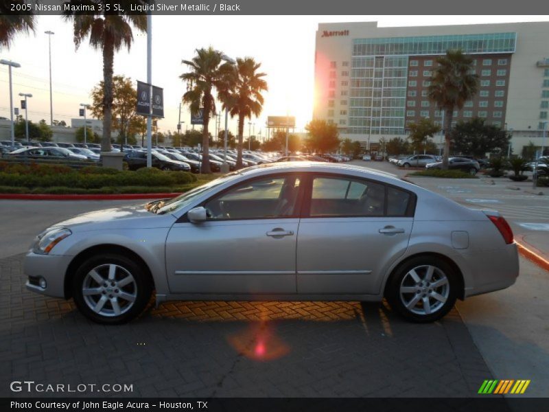 Liquid Silver Metallic / Black 2005 Nissan Maxima 3.5 SL