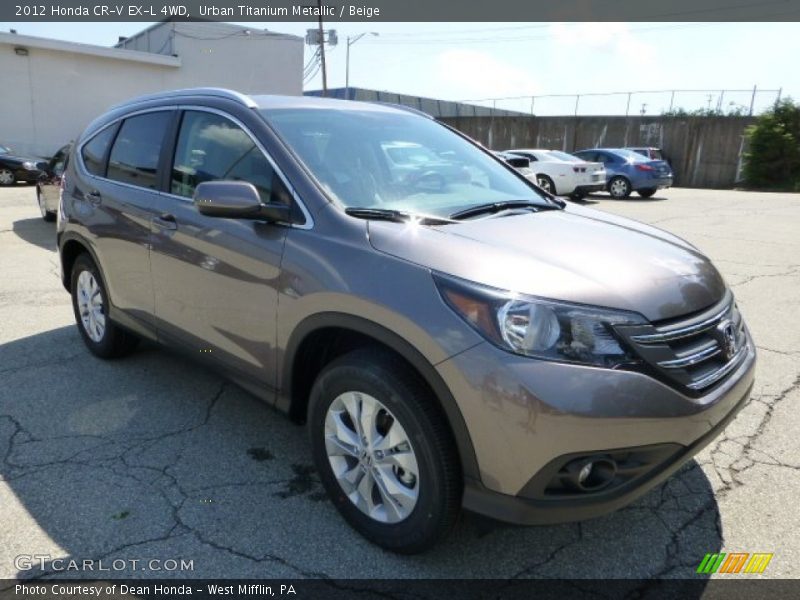 Urban Titanium Metallic / Beige 2012 Honda CR-V EX-L 4WD