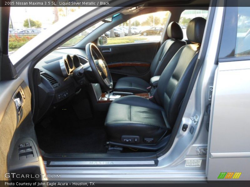 Liquid Silver Metallic / Black 2005 Nissan Maxima 3.5 SL