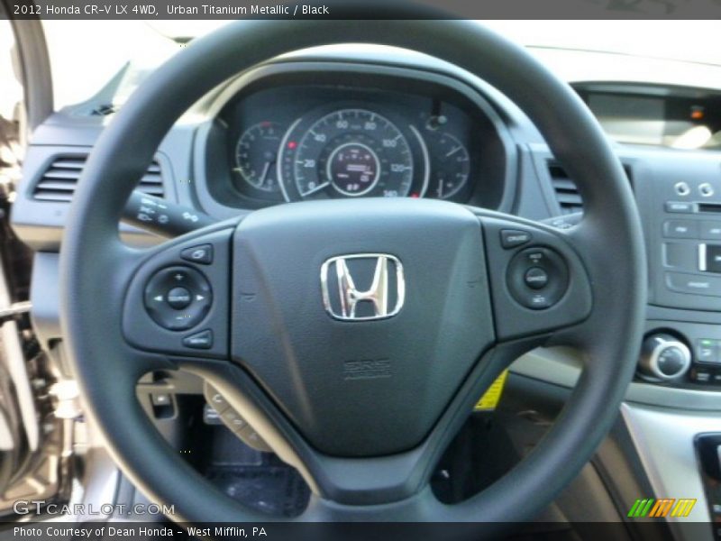 Urban Titanium Metallic / Black 2012 Honda CR-V LX 4WD