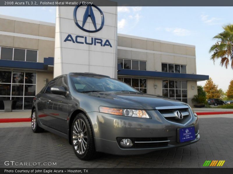 Polished Metal Metallic / Ebony 2008 Acura TL 3.2