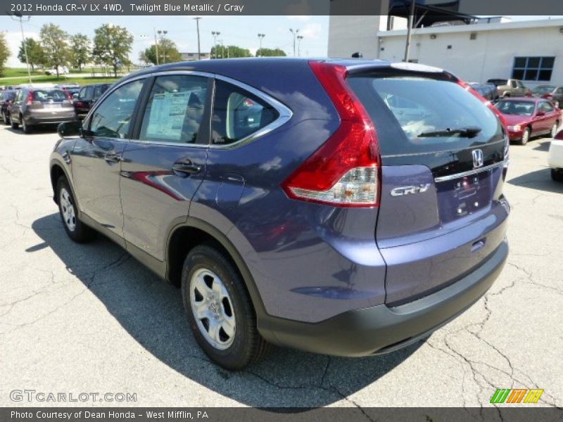 Twilight Blue Metallic / Gray 2012 Honda CR-V LX 4WD