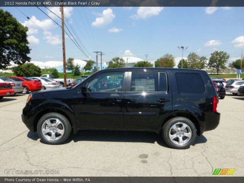 Crystal Black Pearl / Gray 2012 Honda Pilot EX 4WD