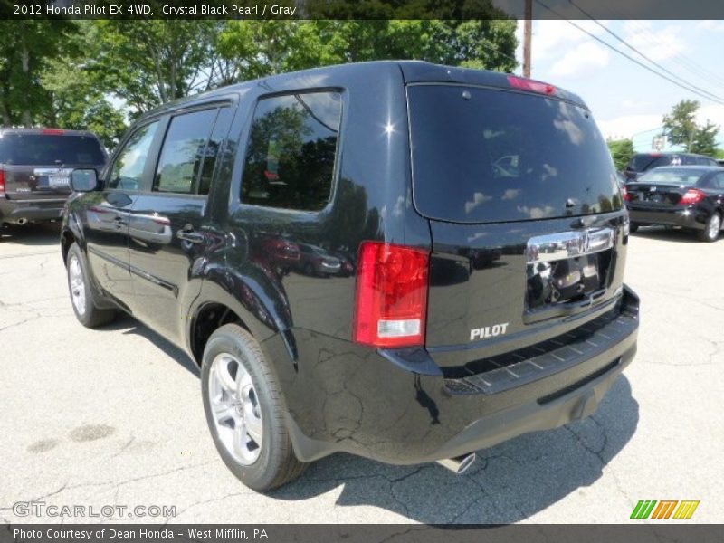Crystal Black Pearl / Gray 2012 Honda Pilot EX 4WD