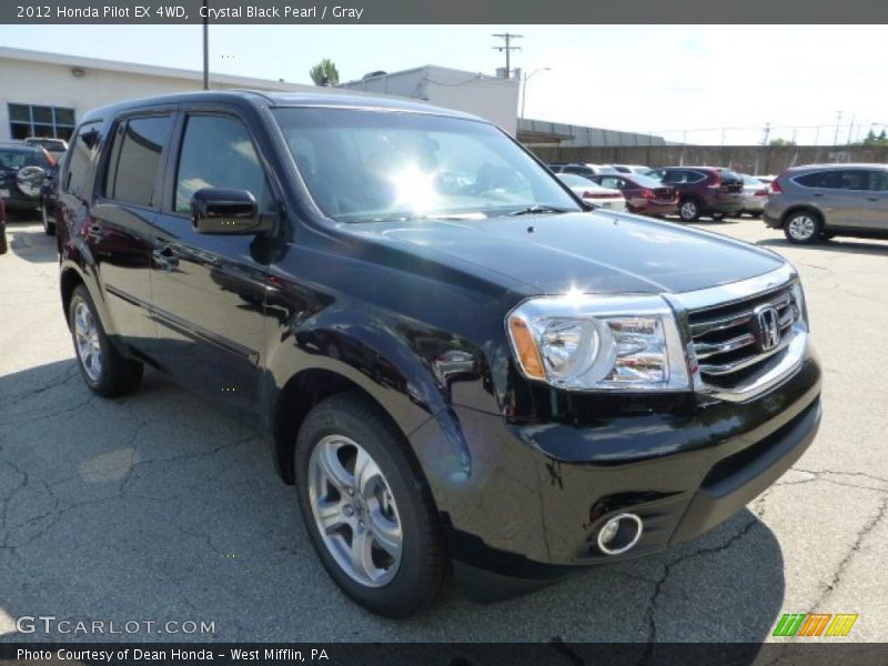 Crystal Black Pearl / Gray 2012 Honda Pilot EX 4WD