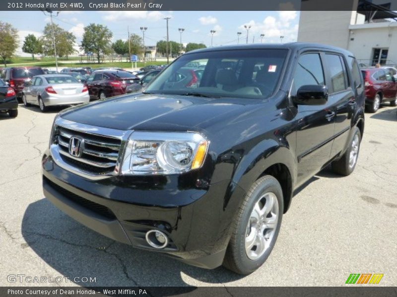 Crystal Black Pearl / Gray 2012 Honda Pilot EX 4WD