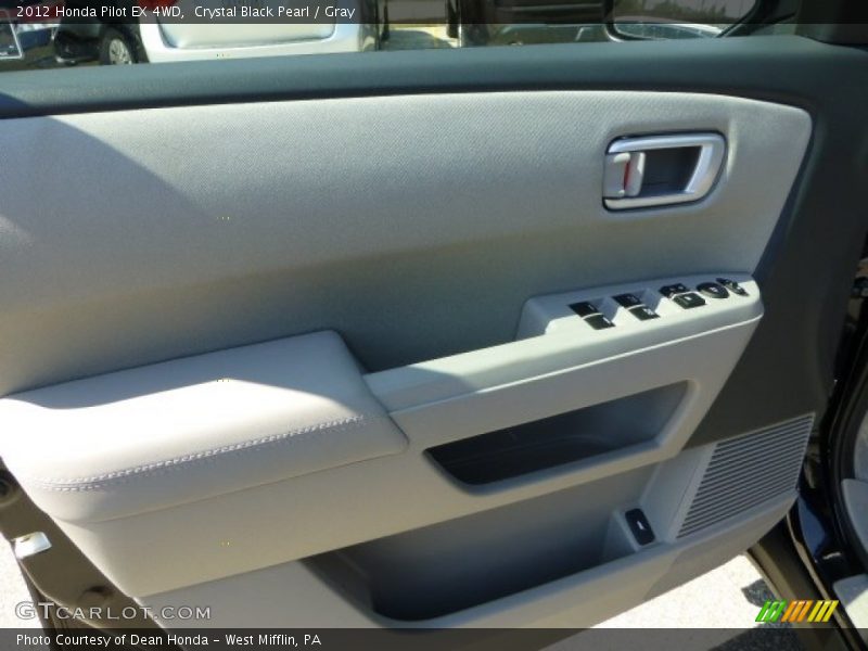 Crystal Black Pearl / Gray 2012 Honda Pilot EX 4WD