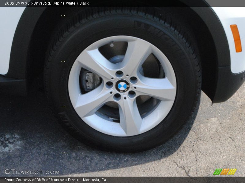 Alpine White / Black 2009 BMW X5 xDrive35d