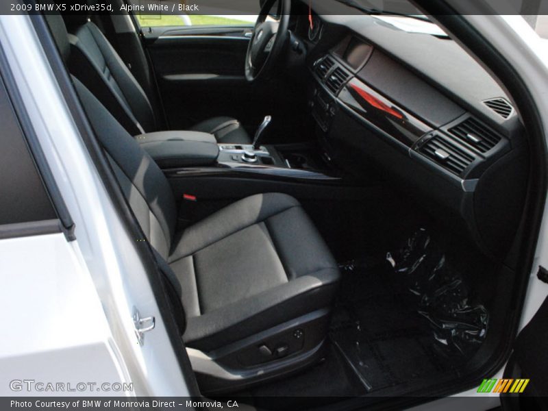Alpine White / Black 2009 BMW X5 xDrive35d