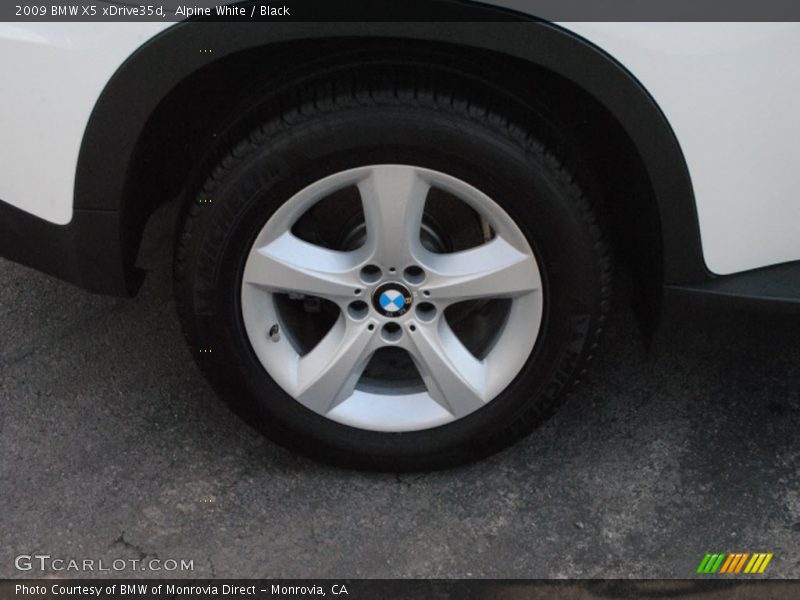 Alpine White / Black 2009 BMW X5 xDrive35d