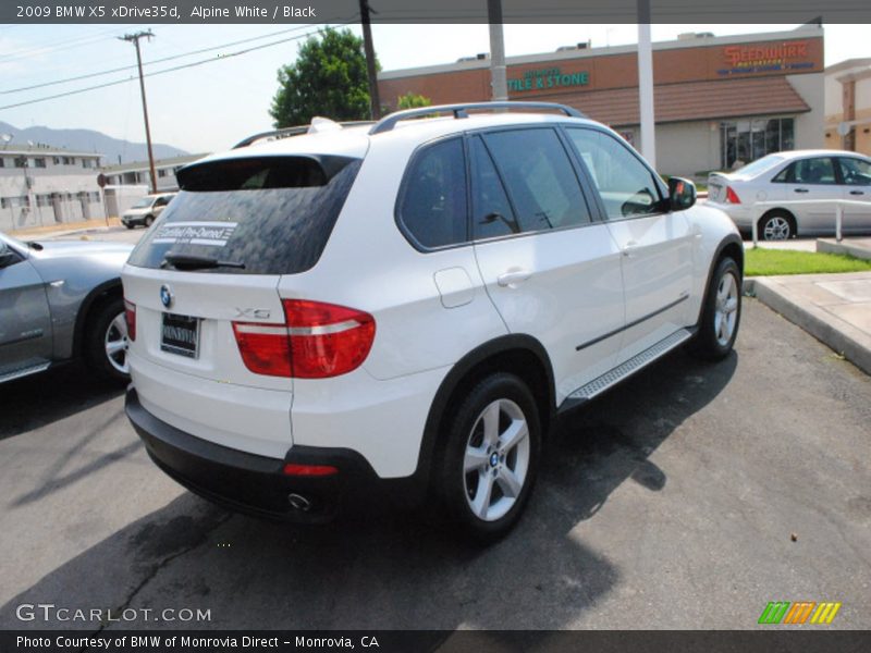 Alpine White / Black 2009 BMW X5 xDrive35d