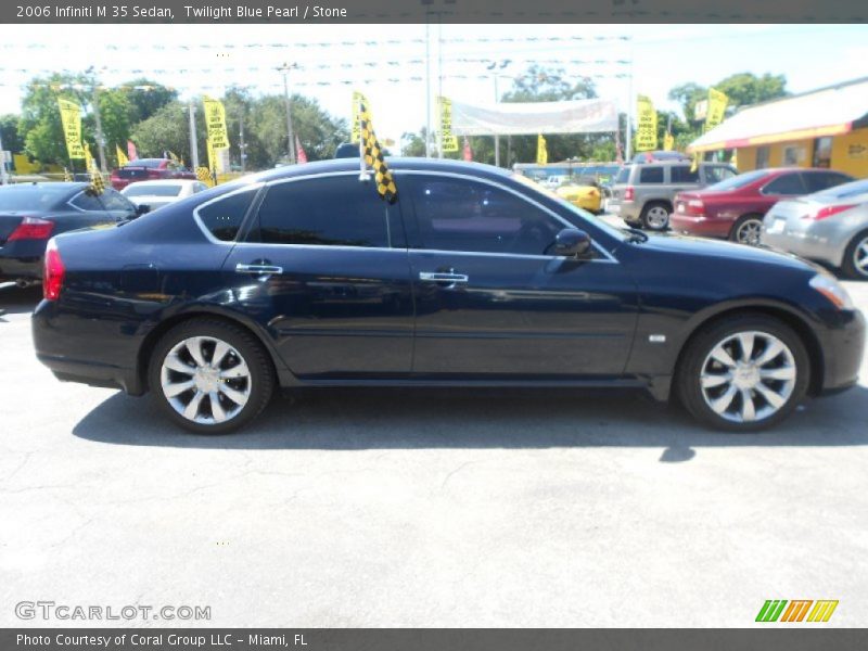 Twilight Blue Pearl / Stone 2006 Infiniti M 35 Sedan