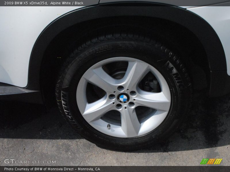 Alpine White / Black 2009 BMW X5 xDrive35d