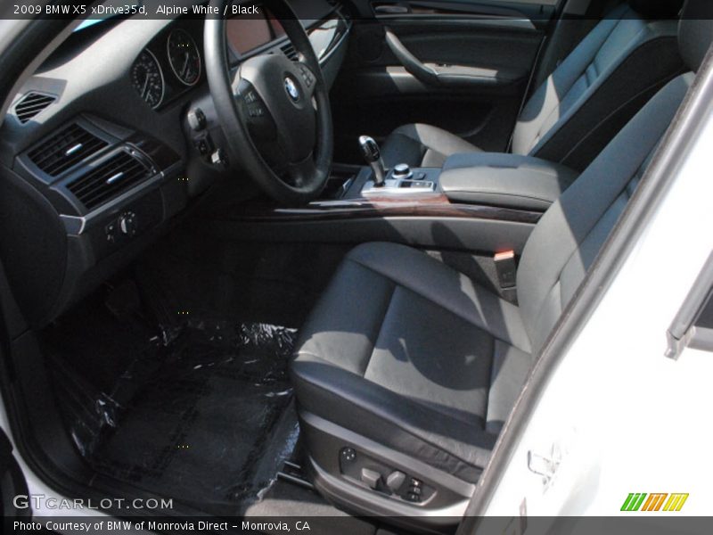 Alpine White / Black 2009 BMW X5 xDrive35d