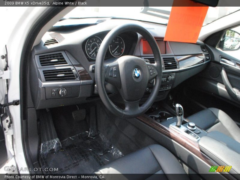Alpine White / Black 2009 BMW X5 xDrive35d