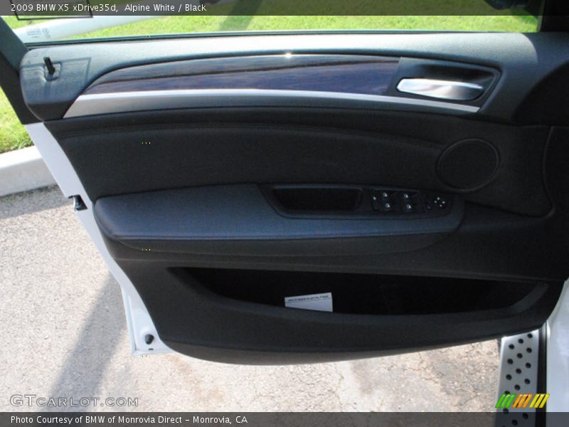 Alpine White / Black 2009 BMW X5 xDrive35d
