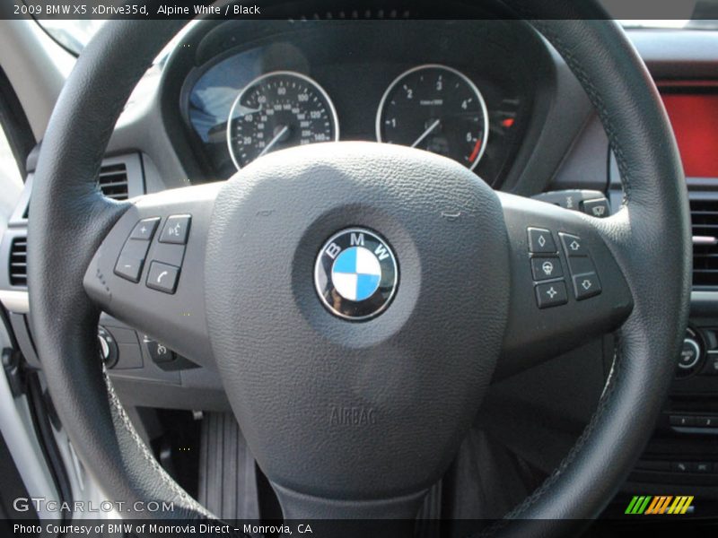 Alpine White / Black 2009 BMW X5 xDrive35d