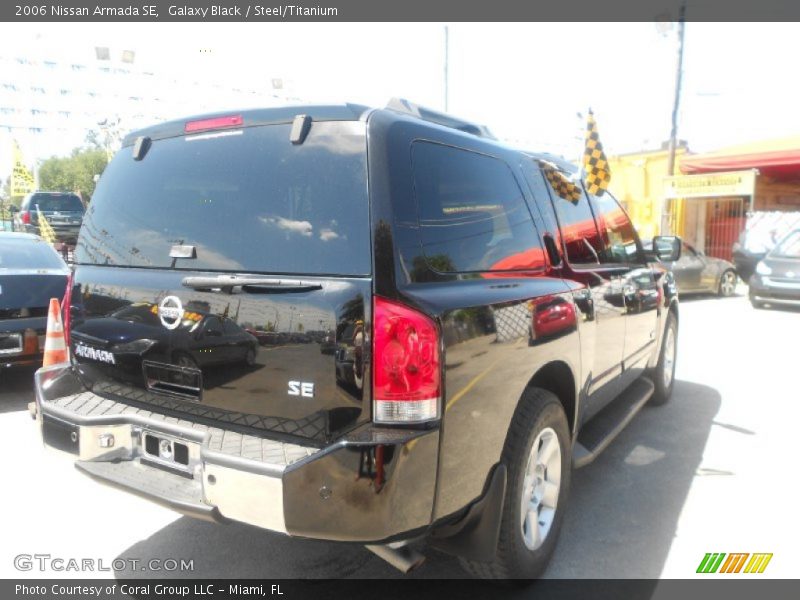 Galaxy Black / Steel/Titanium 2006 Nissan Armada SE