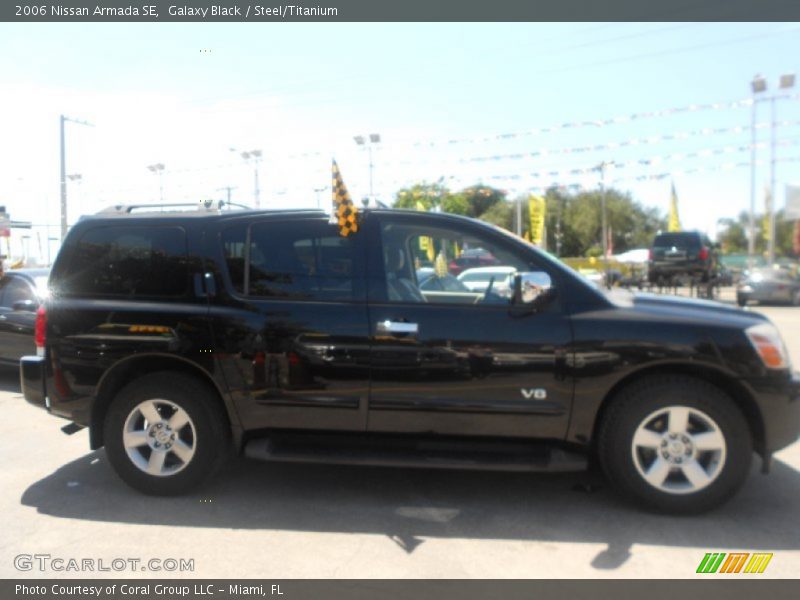 Galaxy Black / Steel/Titanium 2006 Nissan Armada SE