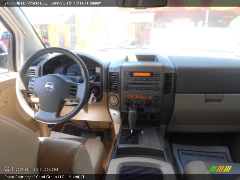 Galaxy Black / Steel/Titanium 2006 Nissan Armada SE
