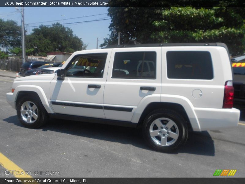 Stone White / Medium Slate Gray 2006 Jeep Commander