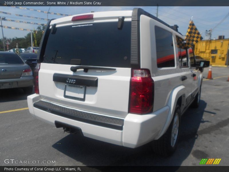 Stone White / Medium Slate Gray 2006 Jeep Commander