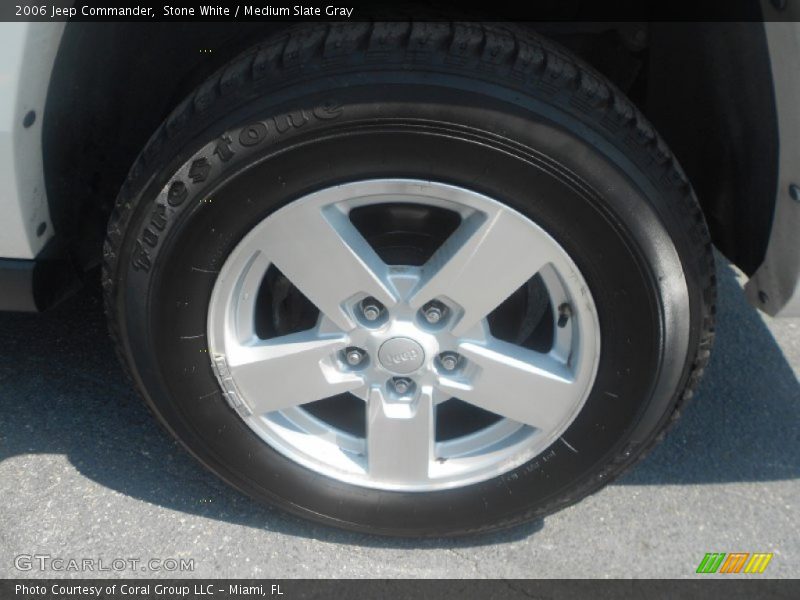 Stone White / Medium Slate Gray 2006 Jeep Commander