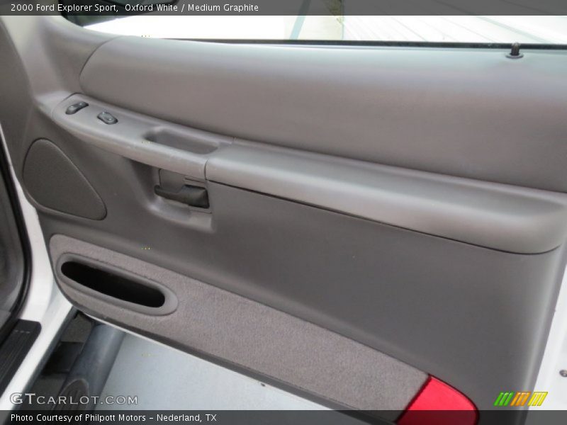 Oxford White / Medium Graphite 2000 Ford Explorer Sport