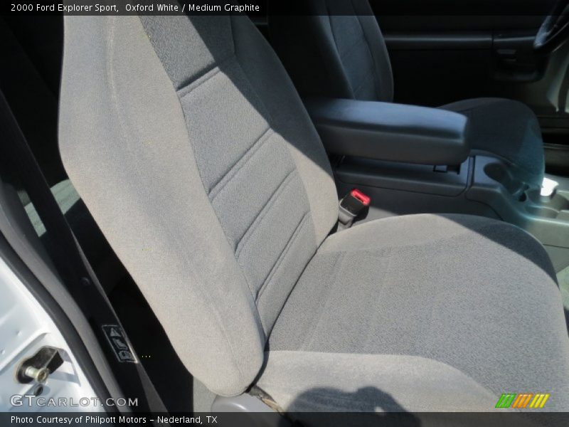 Oxford White / Medium Graphite 2000 Ford Explorer Sport
