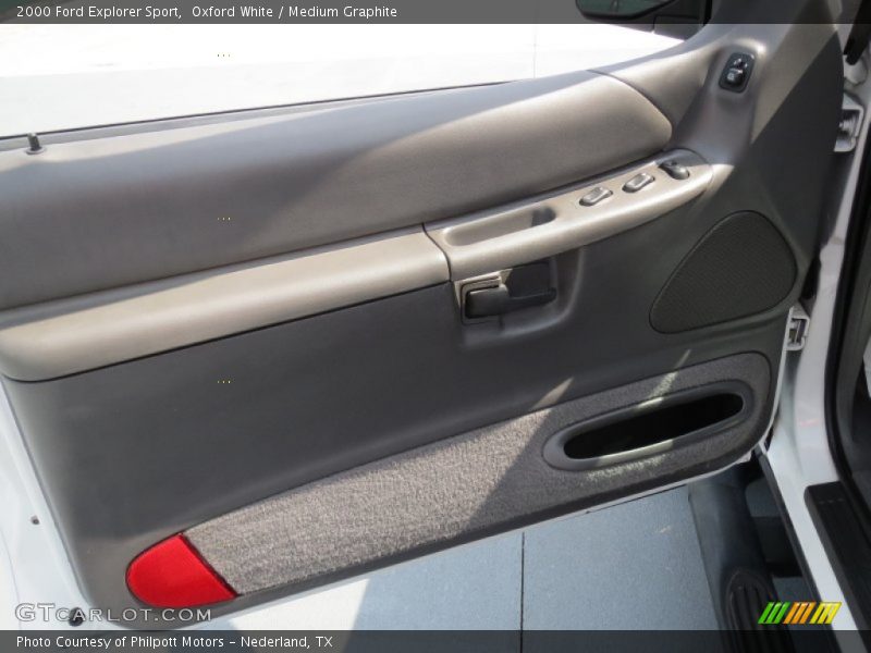 Oxford White / Medium Graphite 2000 Ford Explorer Sport