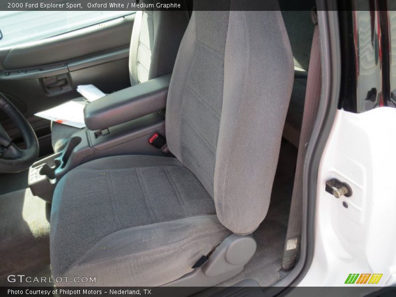 Oxford White / Medium Graphite 2000 Ford Explorer Sport