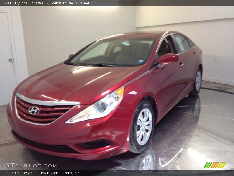 Venetian Red / Camel 2011 Hyundai Sonata GLS